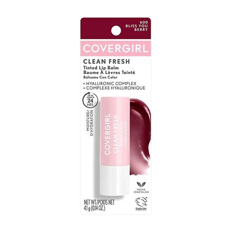 Covergirl bliss you berry - Celebrate Earth Day with this Limited Edition packaging! Packaged in an FSC-certified card that is made from 80% recycled paper from well-managed forests. A clean, vegan sheer tinted lip balm that hydrates for up to 24HR. Get instantly smoother lips with this soft, creamy lip balm. Thanks to its blend of Hyaluronic …
